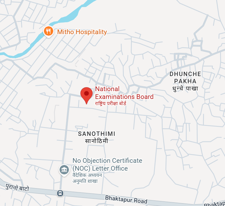 National Examinations Board Map